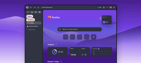 Firefox 155 Nightly — представлен полностью новый интерфейс браузера