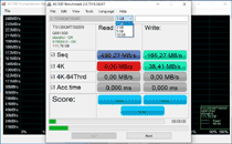 Интерфейс AS SSD Benchmark