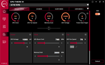 Интерфейс ASUS GPU Tweak