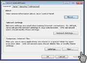 Скриншот Java Runtime Environment